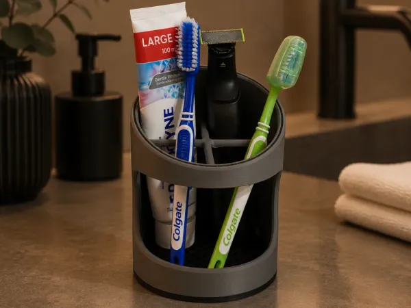Bathroom Organizer / Caddy — Removable Drip Tray