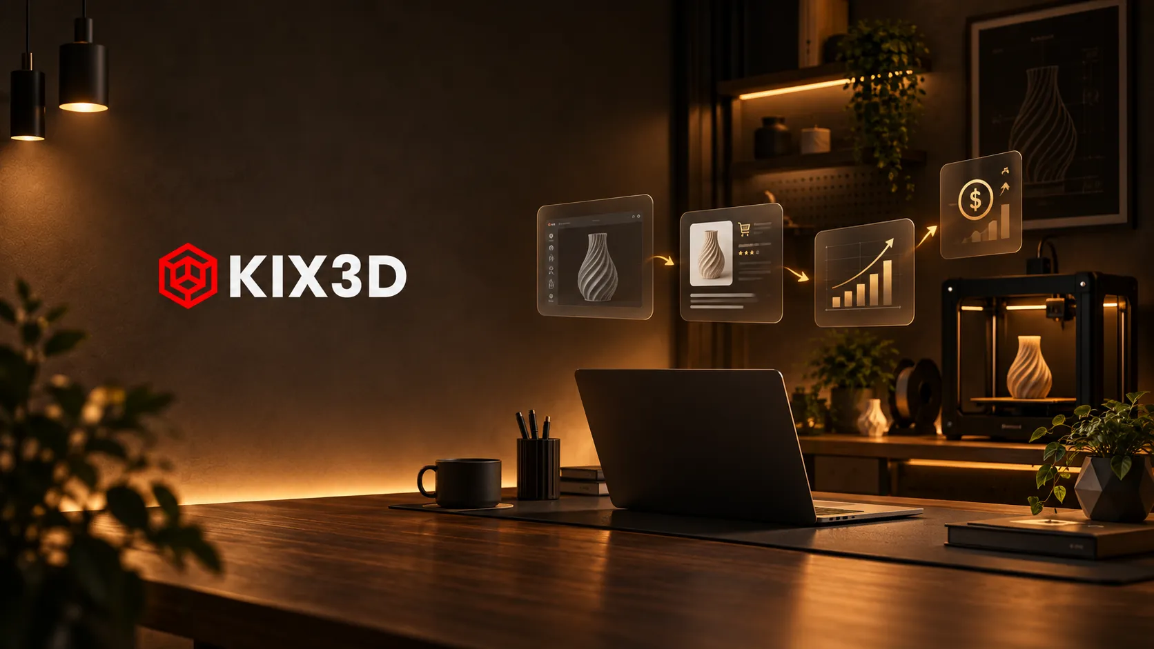 From design to income: list, sell, track, and grow with KIX3D