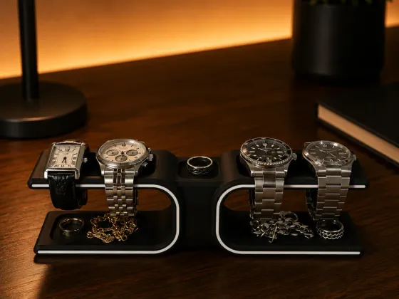 Modern Line Watch Stand for 4 Watches