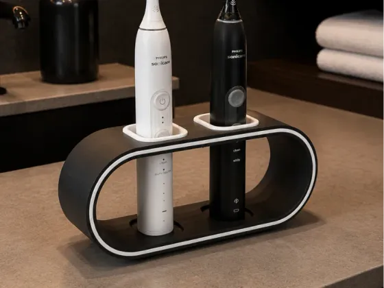 Modern Toothbrush Stand / Holder — Line Design 4V